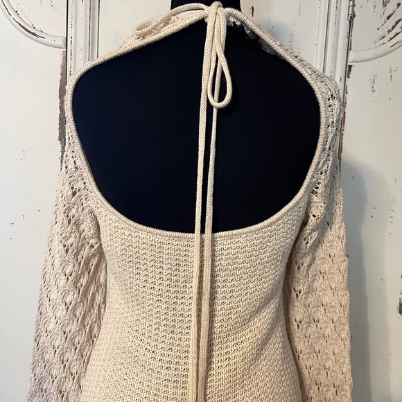 4SI3NNA Cream Tan Bell Sleeve Sheath Dress - Picture 13 of 14